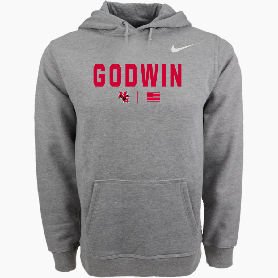 Godwin Eagles Nike Men's Club Pullover Fleece Hoodie