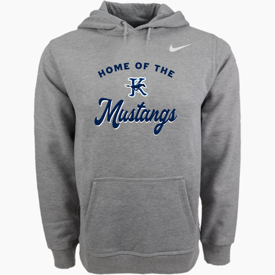 KINGWOOD HIGH SCHOOL MUSTANGS <span class="pdp-name-mascot">KINGWOOD MUSTANGS</span> Nike Men's Club Pullover Fleece Hoodie