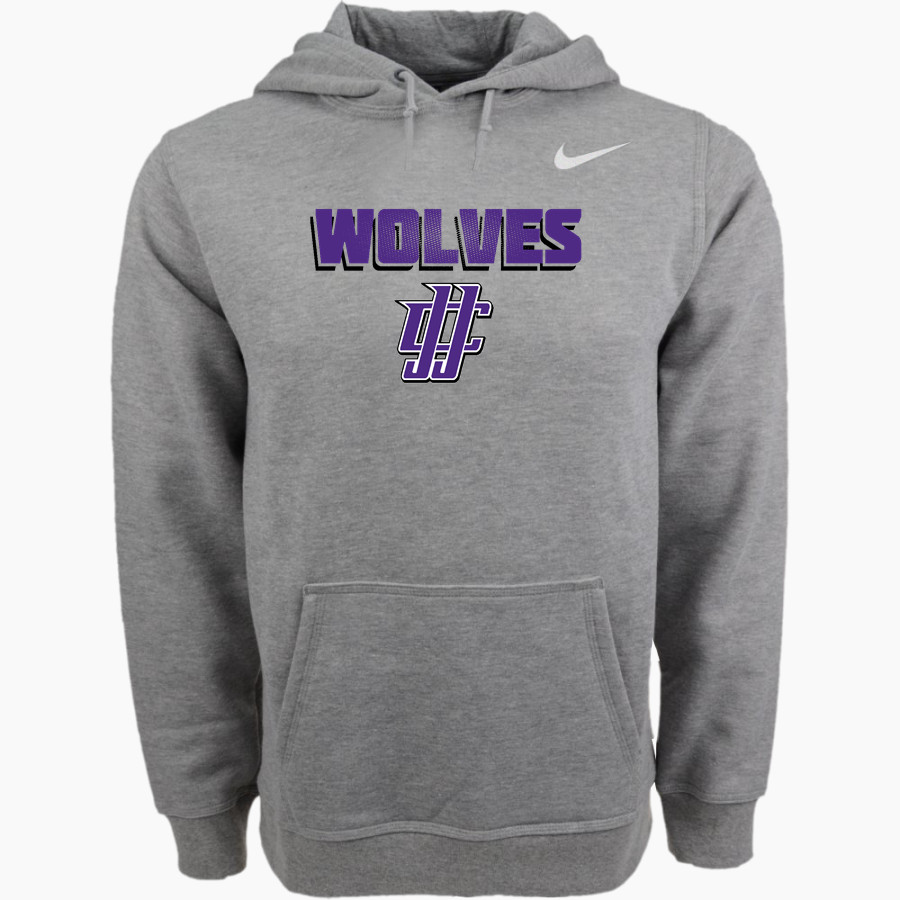 JJC Wolves Nike Men's Club Pullover Fleece Hoodie