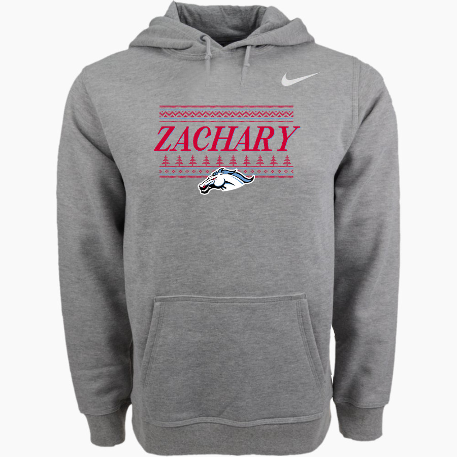 Zachary Broncos Nike Men's Club Pullover Fleece Hoodie