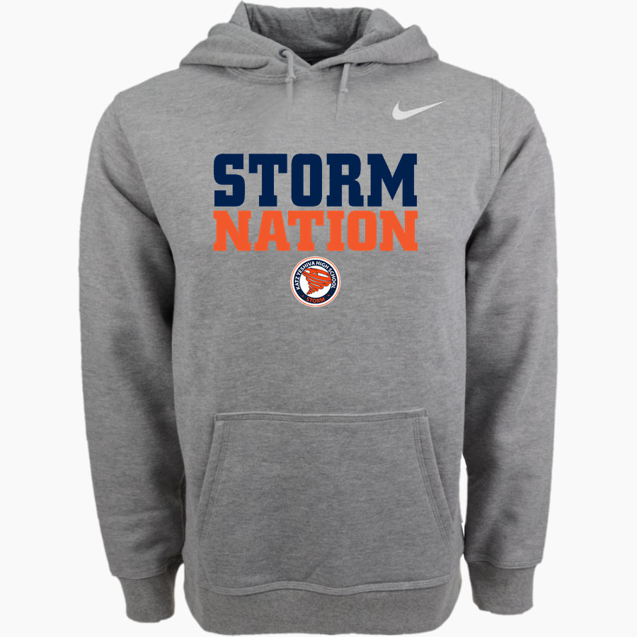 Katz Yeshiva Storm Nike Men's Club Pullover Fleece Hoodie