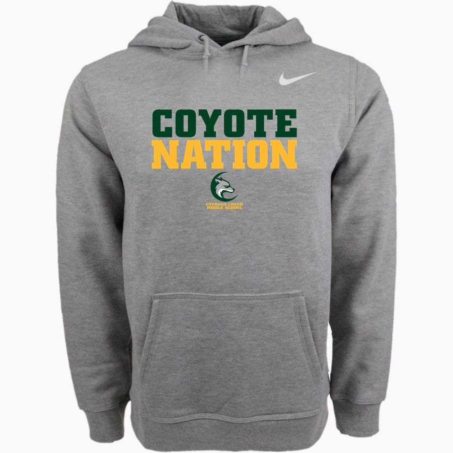Cypress Creek Coyotes <span class="pdp-name-mascot">Cypress Creek Coyotes</span> Nike Men's Club Pullover Fleece Hoodie