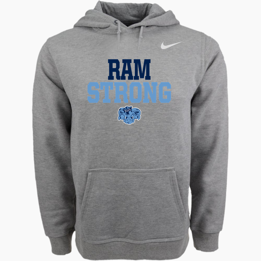 RAMONA HIGH SCHOOL RAMS Nike Men's Club Pullover Fleece Hoodie