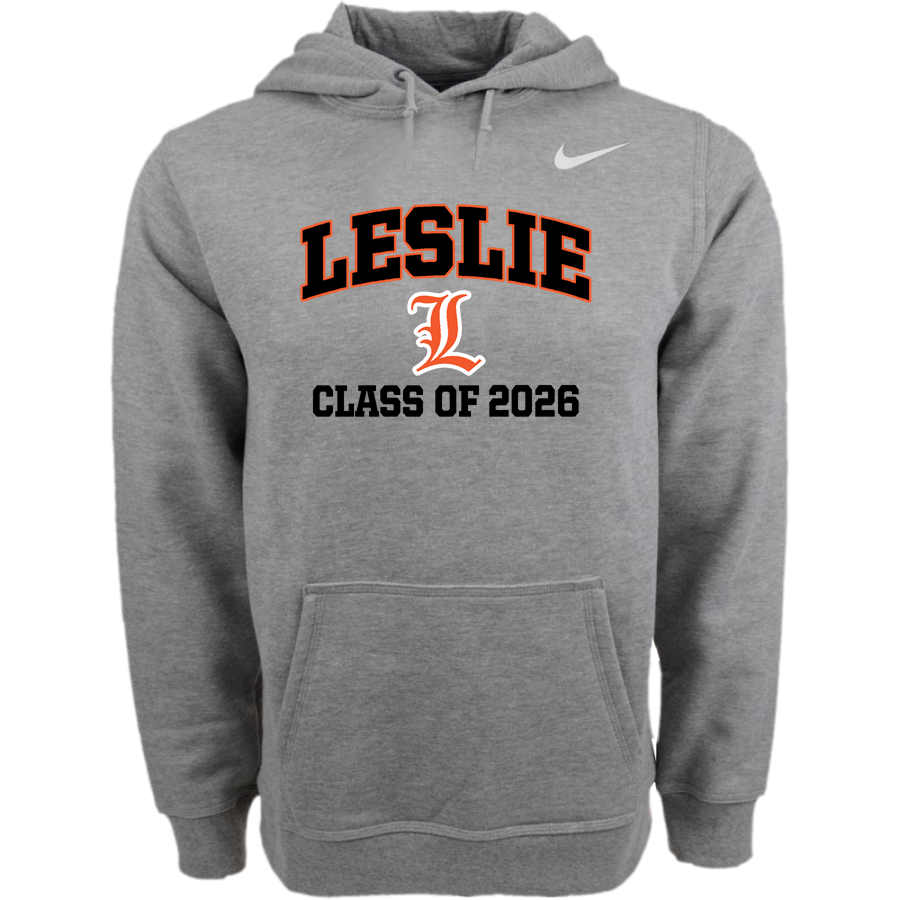 LESLIE HIGH SCHOOL BLACKHAWKS <span class="pdp-name-mascot">LESLIE BLACKHAWKS</span> Nike Men's Club Pullover Fleece Hoodie