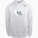 Breck Mustangs Nike Men's Club Pullover Fleece Hoodie Front Thumbnail