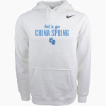 CHINA SPRING HIGH SCHOOL COUGARS Nike Men's Club Pullover Fleece Hoodie Front Thumbnail