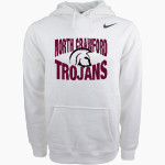 North Crawford Trojans Nike Men's Club Pullover Fleece Hoodie Front Thumbnail
