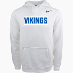 Winnebago Lutheran Vikings Online Store Nike Men's Club Pullover Fleece Hoodie Front Thumbnail