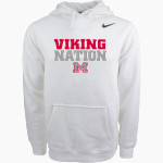 Montgomery Vikings Nike Men's Club Pullover Fleece Hoodie Front Thumbnail