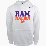 McDonough Rams Nike Men's Club Pullover Fleece Hoodie Front Thumbnail
