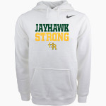Head-Royce Jayhawks Nike Men's Club Pullover Fleece Hoodie Front Thumbnail