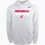 HORTONVILLE HIGH SCHOOL POLAR BEARS <span class="pdp-name-mascot">HORTONVILLE POLAR BEARS</span> Nike Men's Club Pullover Fleece Hoodie Front Thumbnail