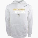 East Ridge Raptors Nike Men's Club Pullover Fleece Hoodie Front Thumbnail