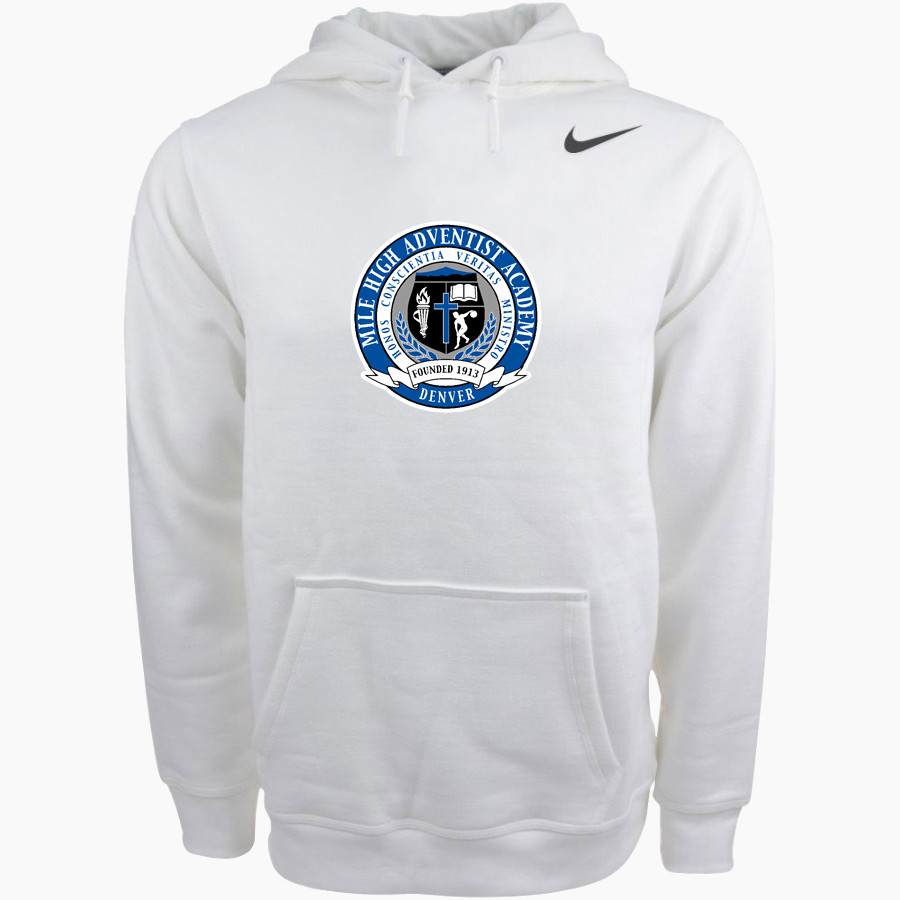 MILE HIGH ACADEMY MUSTANGS <span class="pdp-name-mascot">MILE HIGH ACADEMY MUSTANGS</span> Nike Men's Club Pullover Fleece Hoodie