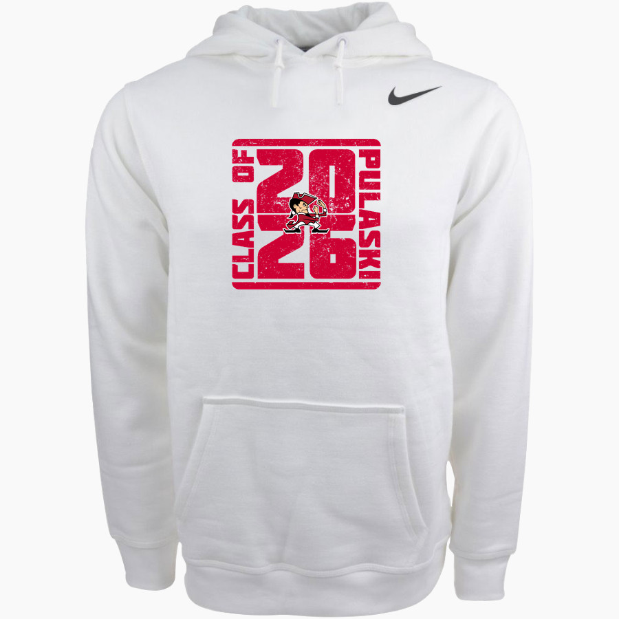 Pulaski Red Raiders Nike Men's Club Pullover Fleece Hoodie