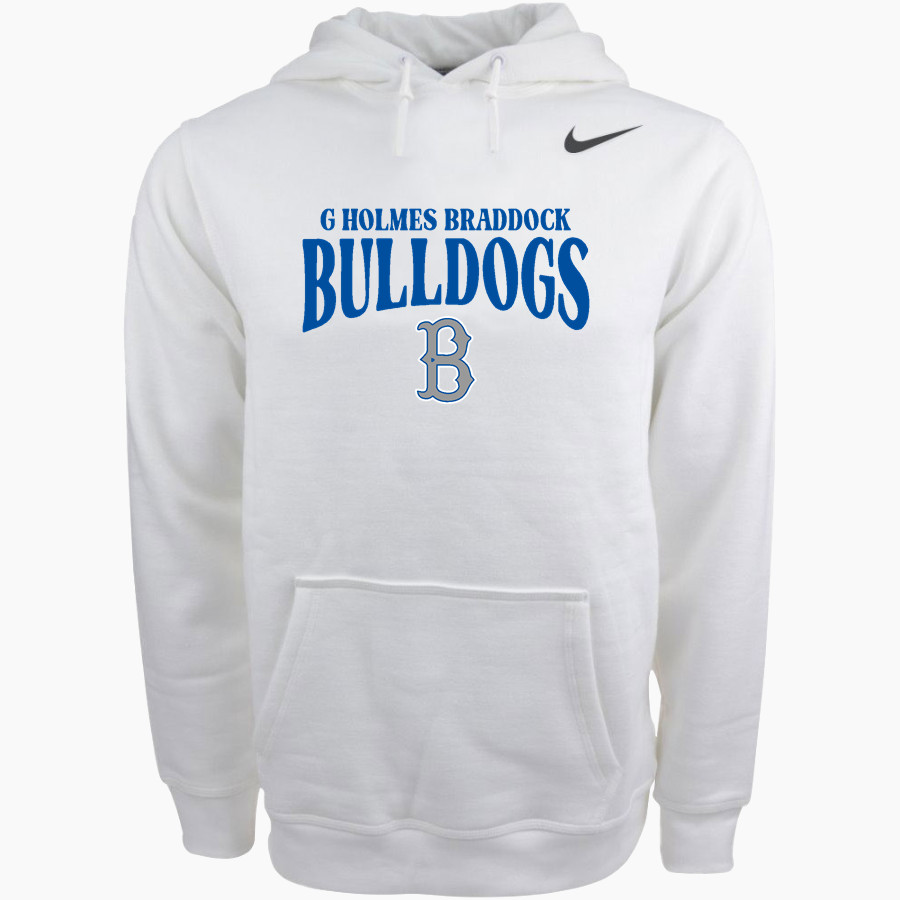 G HOLMES BRADDOCK HIGH SCHOOL BULLDOGS Nike Men's Club Pullover Fleece Hoodie