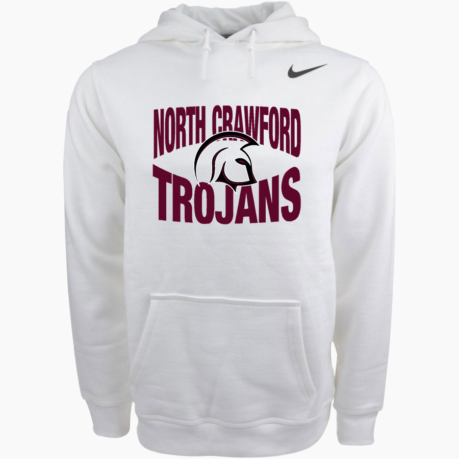North Crawford Trojans Nike Men's Club Pullover Fleece Hoodie