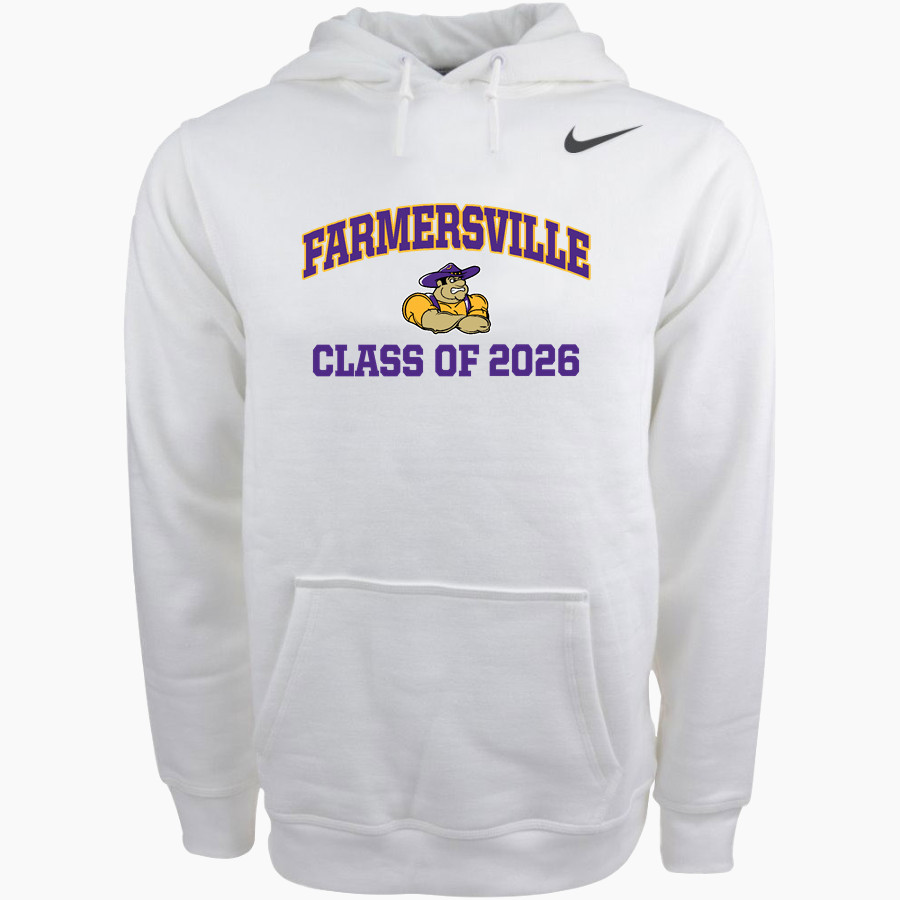 FARMERSVILLE HIGH SCHOOL FIGHTIN' FARMERS Nike Men's Club Pullover Fleece Hoodie