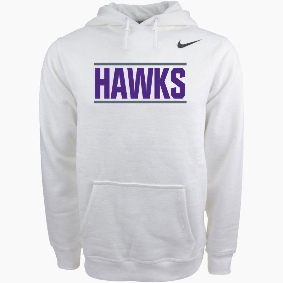 HILLCREST HIGH SCHOOL HAWKS Nike Men's Club Pullover Fleece Hoodie