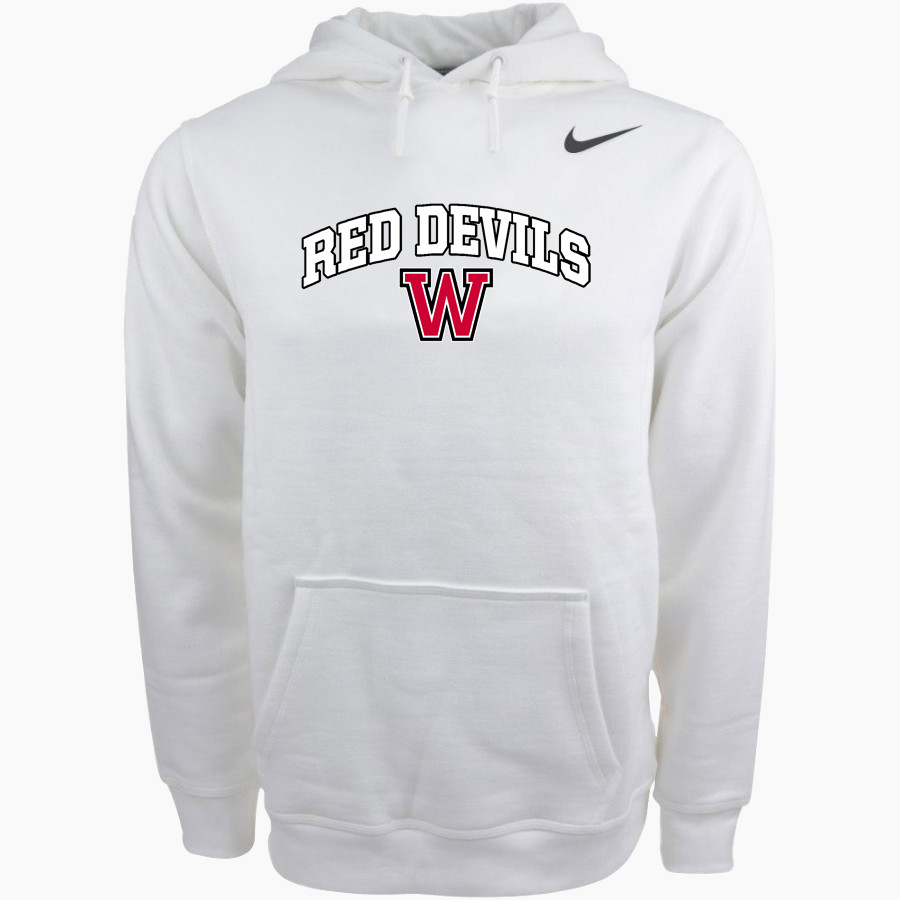 WILLISTON HIGH SCHOOL RED DEVILS Nike Men's Club Pullover Fleece Hoodie