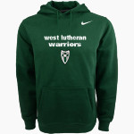 West Lutheran Warriors <span class="pdp-name-mascot">West Lutheran Warriors</span> Nike Men's Club Pullover Fleece Hoodie Front Thumbnail