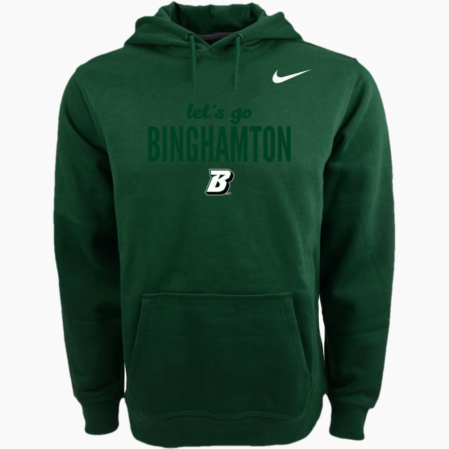 Binghamton University Nike Men's Club Pullover Fleece Hoodie