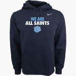 ALL SAINTS CATHOLIC HIGH SCHOOL COUGARS <span class="pdp-name-mascot">ALL SAINTS COUGARS</span> Nike Men's Club Pullover Fleece Hoodie Front Thumbnail