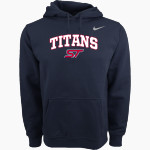 Tesoro Titans Nike Men's Club Pullover Fleece Hoodie Front Thumbnail