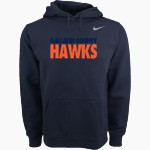GALLATIN COUNTY HIGH SCHOOL HAWKS Nike Men's Club Pullover Fleece Hoodie Front Thumbnail