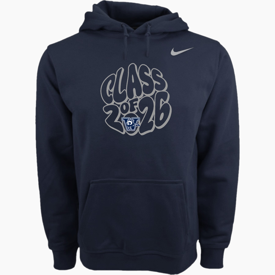 Weber Rams Nike Men's Club Pullover Fleece Hoodie