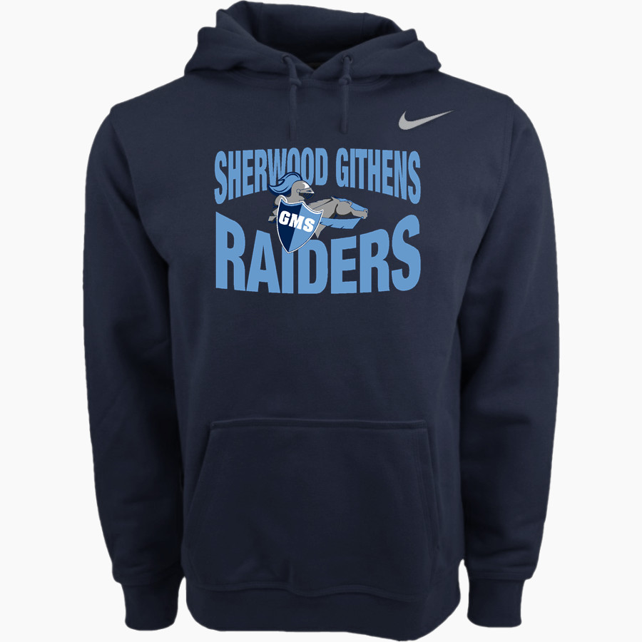 Sherwood Githens Raiders <span class="pdp-name-mascot">Sherwood Githens Raiders</span> Nike Men's Club Pullover Fleece Hoodie