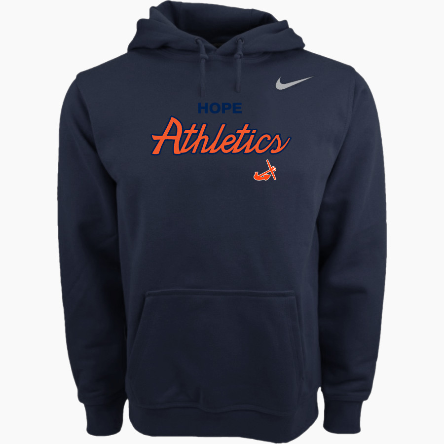 Hope College Online Athletics Store <span class="pdp-name-mascot">Hope Flying Dutch</span> Nike Men's Club Pullover Fleece Hoodie