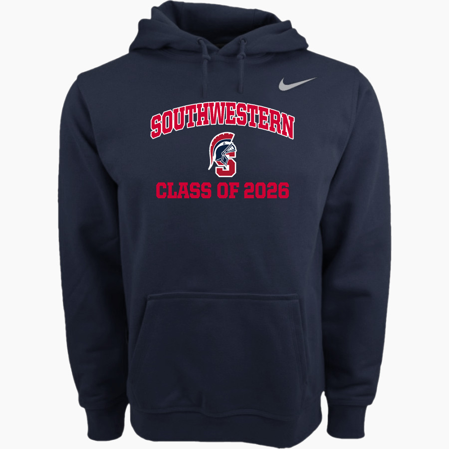 Southwestern Spartans <span class="pdp-name-mascot">Southwestern Spartans</span> Nike Men's Club Pullover Fleece Hoodie