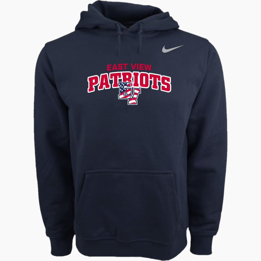 EAST VIEW HIGH SCHOOL PATRIOTS Nike Men's Club Pullover Fleece Hoodie