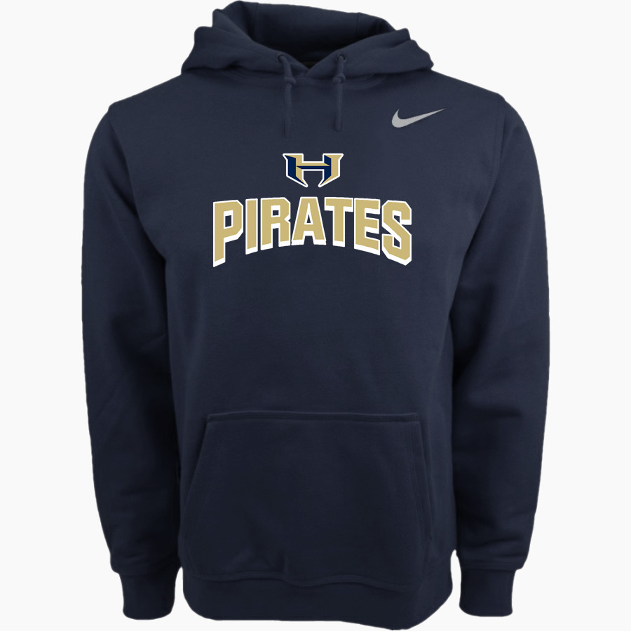 HIDALGO EARLY COLLEGE HIGH SCHOOL PIRATES Nike Men's Club Pullover Fleece Hoodie