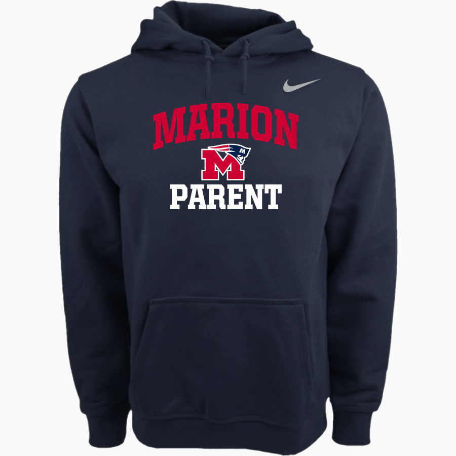 Marion Patriots Nike Men's Club Pullover Fleece Hoodie