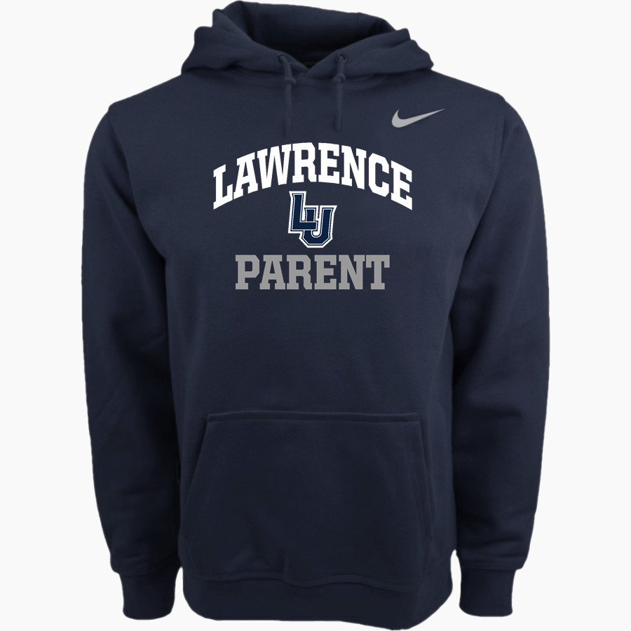 Lawrence University Vikings Online Store Nike Men's Club Pullover Fleece Hoodie