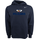 Abiding Peace Pelicans <span class="pdp-name-mascot">Abiding Peace Academy Pelicans</span> Nike Men's Club Pullover Fleece Hoodie Front Thumbnail