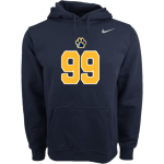 KENMORE EAST HIGH SCHOOL once a bulldog always a bulldog <span class="pdp-name-mascot">KENMORE EAST BULLDOGS</span> Nike Men's Club Pullover Fleece Hoodie Front Thumbnail
