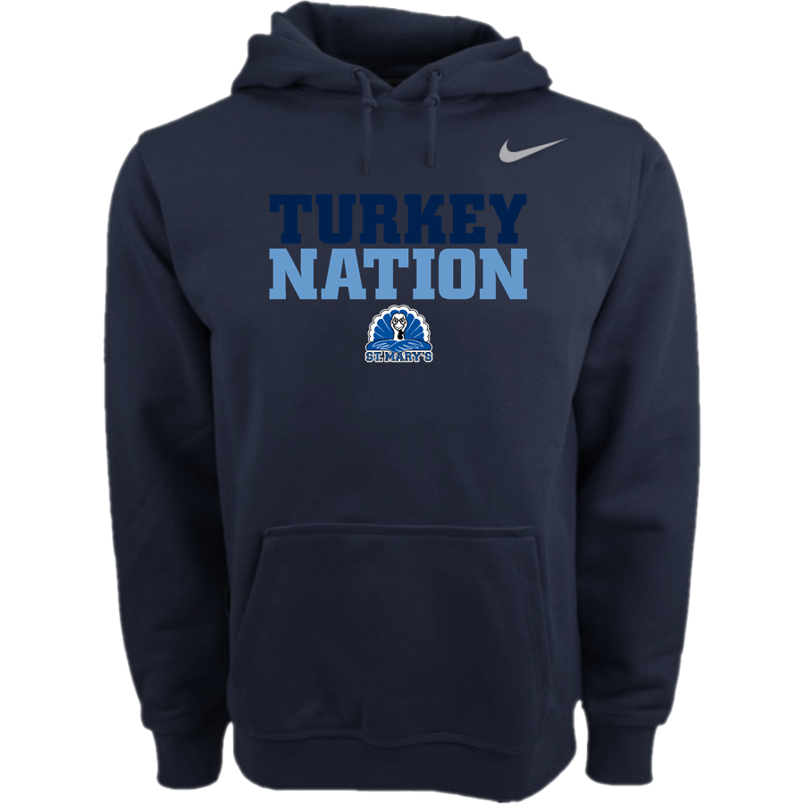 St. Marys Turkeys <span class="pdp-name-mascot">St. Marys</span> Nike Men's Club Pullover Fleece Hoodie