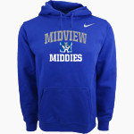 MIDVIEW MIDDIES #wearemidview Nike Men's Club Pullover Fleece Hoodie Front Thumbnail