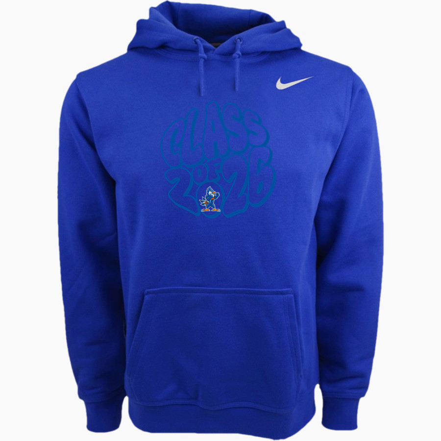 WALTHILL HIGH SCHOOL BLUJAYS <span class="pdp-name-mascot">WALTHILL PUBLIC BLUEJAYS</span> Nike Men's Club Pullover Fleece Hoodie