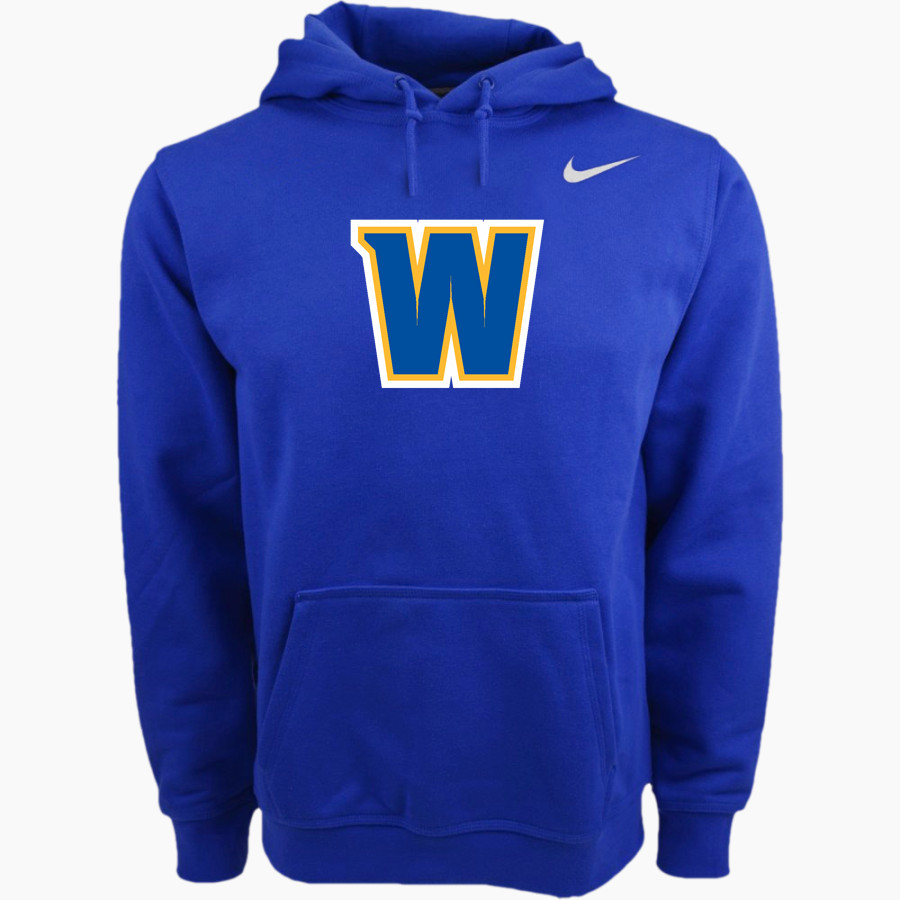 WAHOO PUBLIC HIGH SCHOOL WARRIORS <span class="pdp-name-mascot">WAHOO PUBLIC WARRIORS</span> Nike Men's Club Pullover Fleece Hoodie