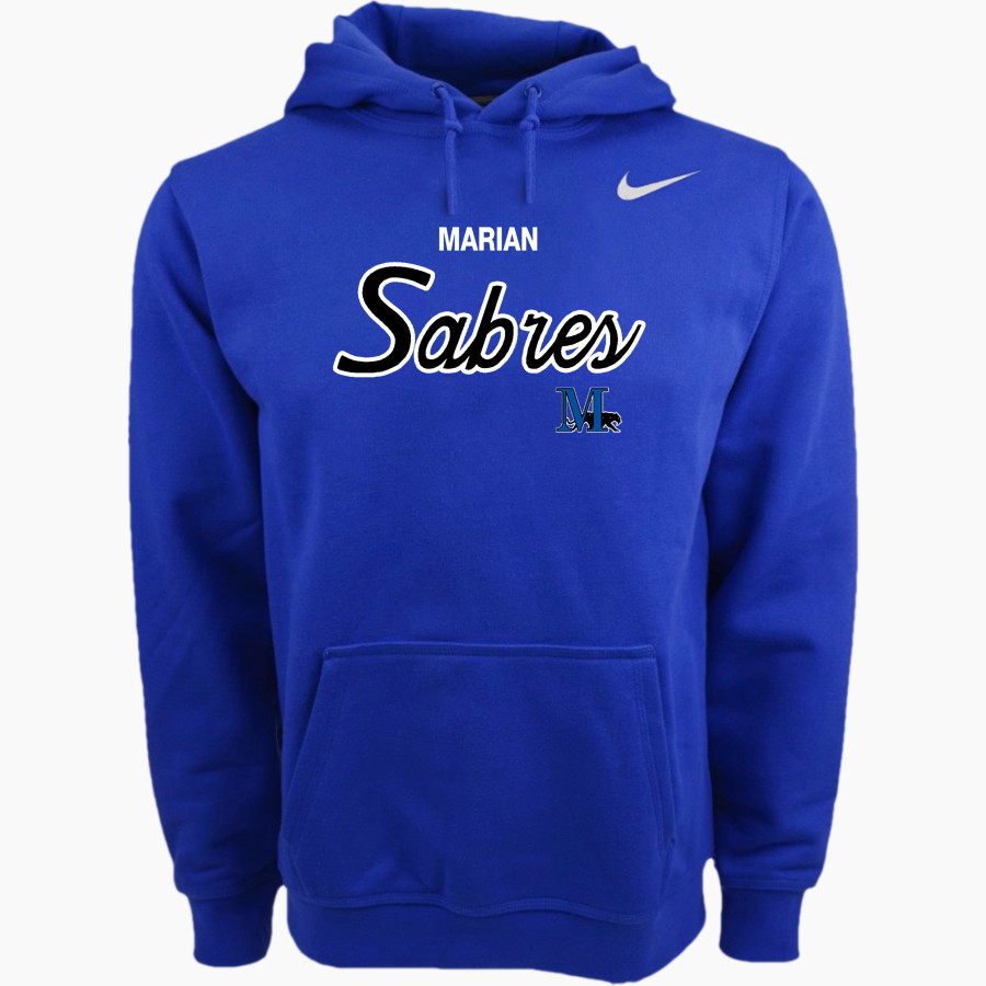 Marian SABRES <span class="pdp-name-mascot">Marian University SABRES</span> Nike Men's Club Pullover Fleece Hoodie