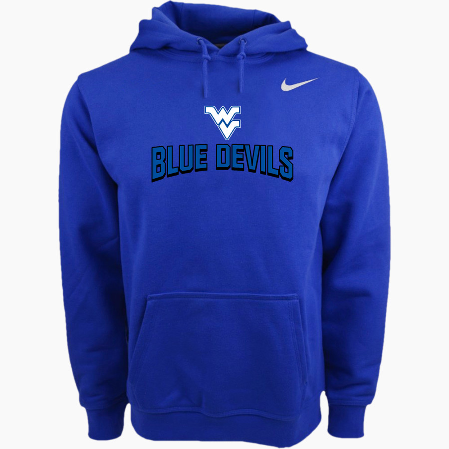 WATER VALLEY HIGH SCHOOL BLUE DEVILS Nike Men's Club Pullover Fleece Hoodie
