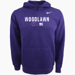 Woodlawn Panthers <span class="pdp-name-mascot">Woodlawn Panthers</span> Nike Men's Club Pullover Fleece Hoodie Front Thumbnail
