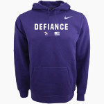 Defiance College Yellow Jackets Nike Men's Club Pullover Fleece Hoodie Front Thumbnail