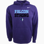Faith Lutheran Falcons <span class="pdp-name-mascot">Faith Lutheran High School Falcons</span> Nike Men's Club Pullover Fleece Hoodie Front Thumbnail