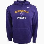 SHEBOYGAN FALLS HIGH SCHOOL FALCONS <span class="pdp-name-mascot">SHEBOYGAN FALLS FALCONS</span> Nike Men's Club Pullover Fleece Hoodie Front Thumbnail