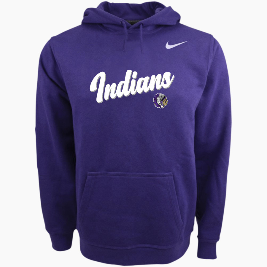 PACIFIC HIGH SCHOOL INDIANS Nike Men's Club Pullover Fleece Hoodie